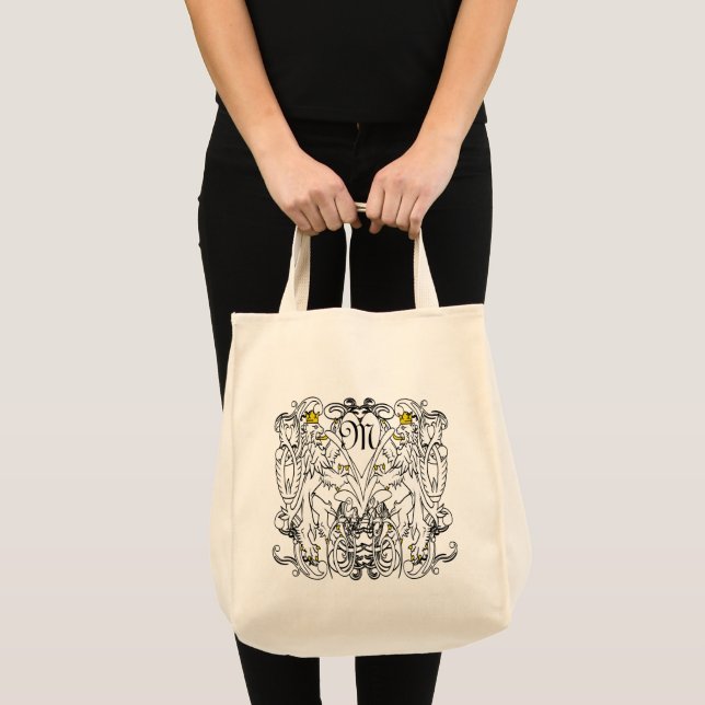 Lion Rampant Renaissance Wedding Tote Bag (Front (Product))