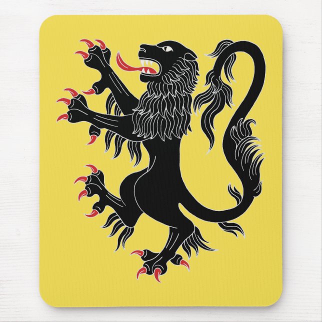 Lion Rampant Sable Mouse Mat (Front)