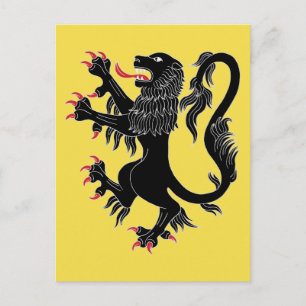 Lion Rampant Sable Postcard