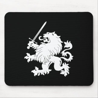 Lion Rampant with Sword Heraldry Mousepad