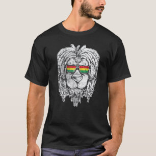 Lion Rasta Reggae Music Vintage Rastafari T-Shirt