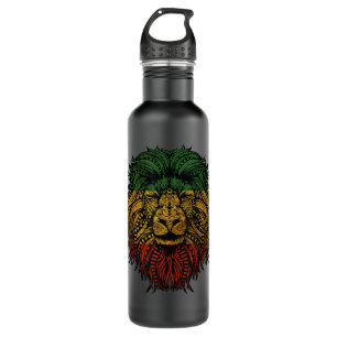 Lion Rasta Roots Rock Reggae Graphic Design 710 Ml Water Bottle