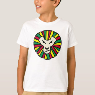 Lion Rastafari Coloured Mane T-Shirt