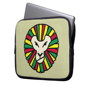 Lion Rastafarian Flag Laptop Sleeve