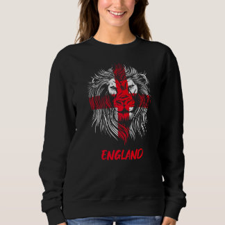 Lion Red Saint George's Cross English Flag England Sweatshirt