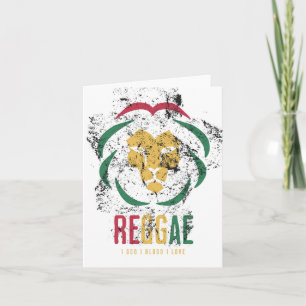  Lion Reggae - Colourful Card