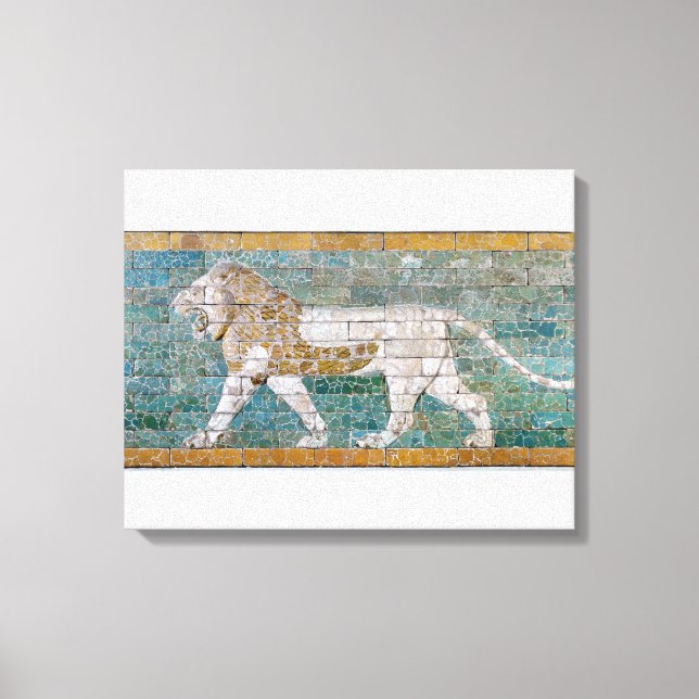 Lion representing Ishtar Canvas Print (Front)