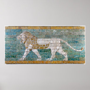 Lion representing Ishtar Poster