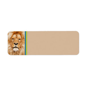 Lion Return Address Label