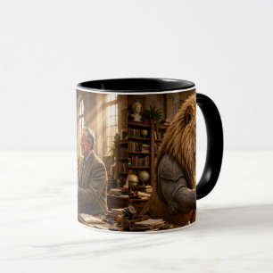 Lion Rhino Flower Bouquet Mug