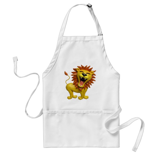 Lion Roaring Standard Apron (Front)