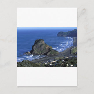 Lion Rock Piha Beach Postcard
