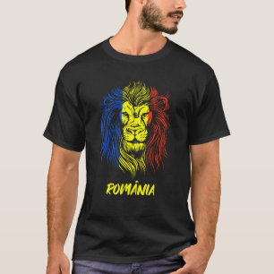 Lion Romanian Flag Romania T-Shirt