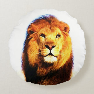Lion Round Cushion