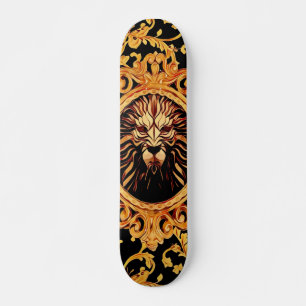 Lion Royalty Baroque Style Skateboard