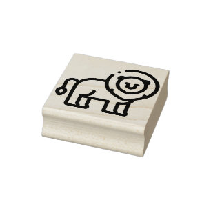 Lion Rubber Stamp