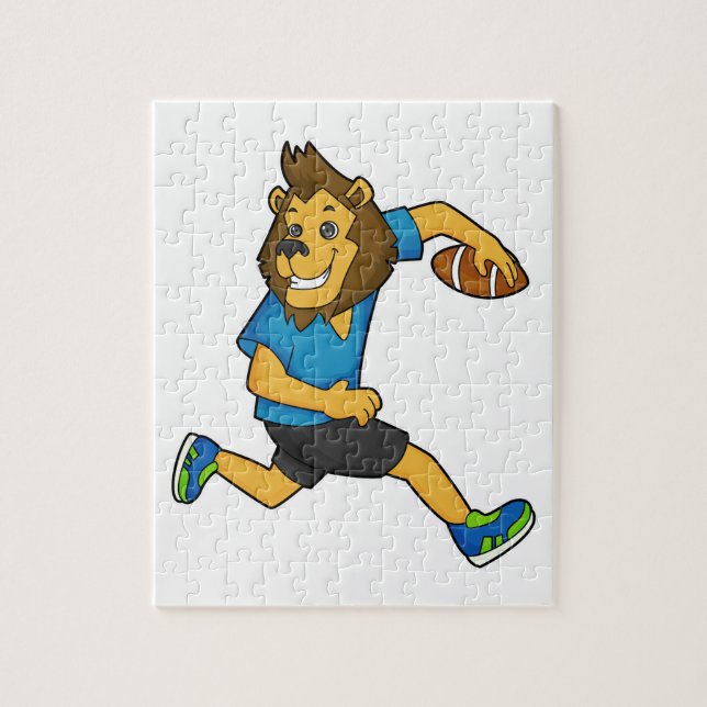 Lion Rugby player Football Jigsaw Puzzle (Vertical)