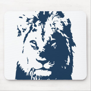 Lion’s face mouse mat