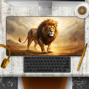 Lion Safari Nature Desk Mat