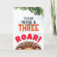 Lion Safari Wild & Three Kids Birthday