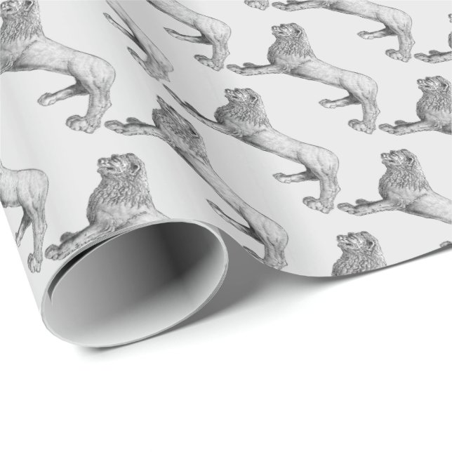 Lion San Marco Venice Italy Elegant Wrapping Paper (Roll Corner)