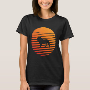 Lion Shadow Silhouette In Front Of A Sun T-Shirt