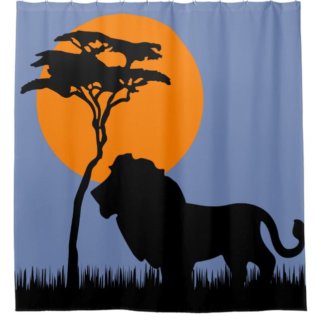 Lion Shower Curtain (Front)