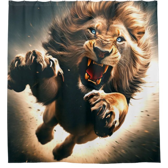 Lion Shower Curtain (Front)