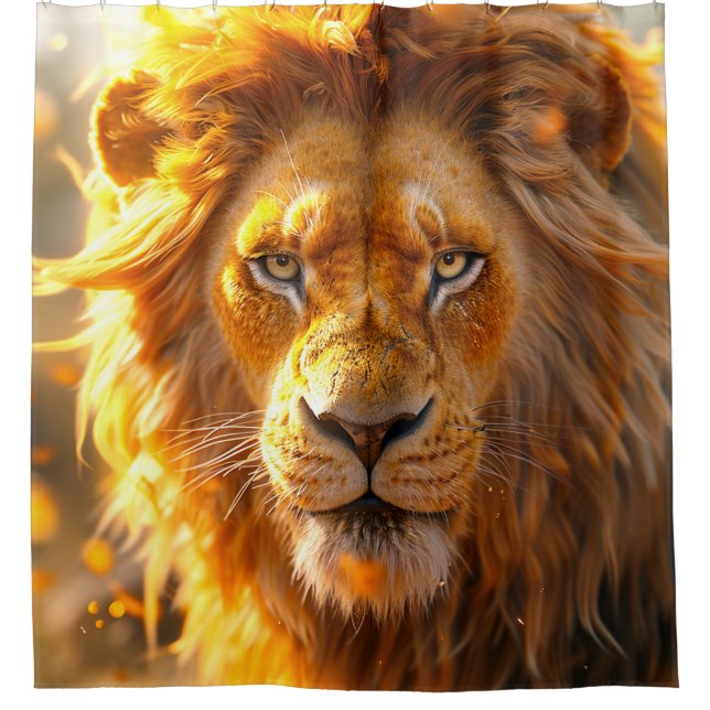 Lion Shower Curtain (Front)