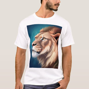 Lion Side Posed Portrait-56557 T-Shirt
