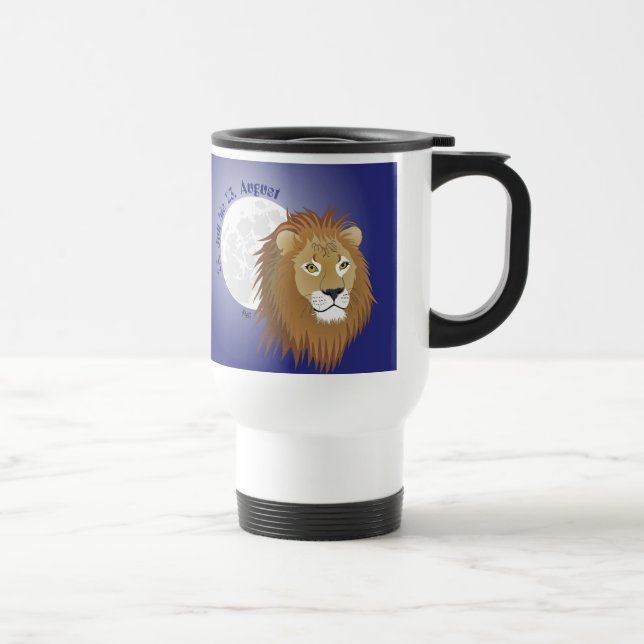 lion - sign travel mug (Right)