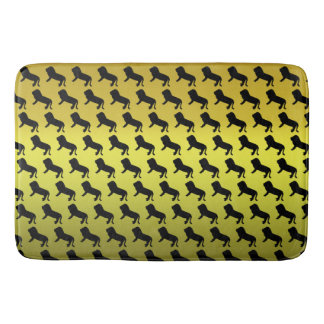 Lion Silhouette Pattern Bath Mat