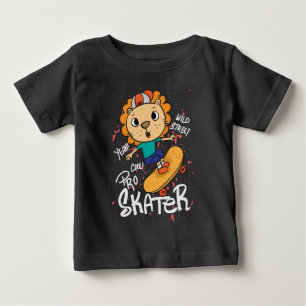 Lion skateboard baby T-Shirt