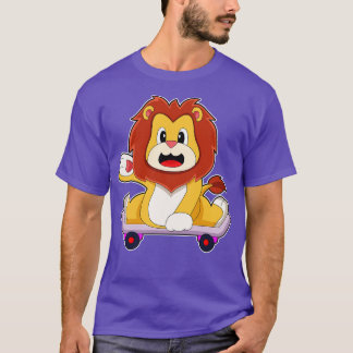 Lion Skater Skateboard 3 T-Shirt