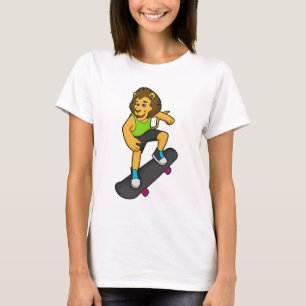 Lion Skater Skateboard T-Shirt