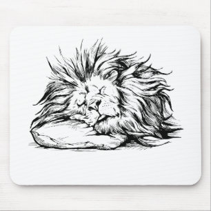 Lion-sleeping Mouse Mat