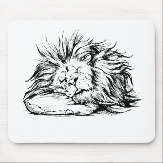 Lion-sleeping Mouse Mat