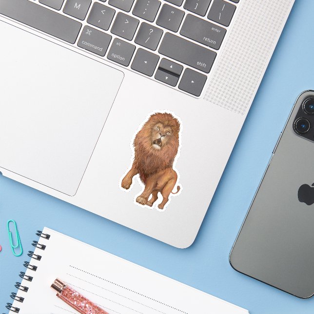 Lion  Small (Laptop w/ iPhone)
