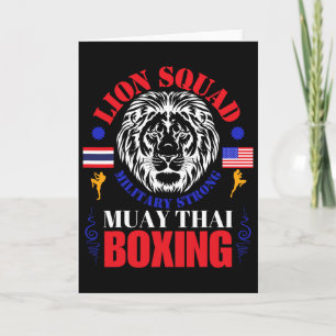 Lion Squad Thailand Kickboxing Muay Thai Mma Train Card