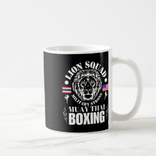 Lion Squad Thailand Kickboxing Muay Thai Mma Train Coffee Mug