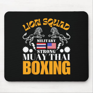 Lion Squad Thailand Kickboxing Muay Thai Mma Train Mouse Mat