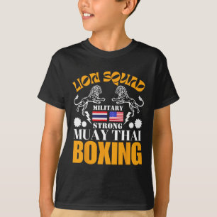 Lion Squad Thailand Kickboxing Muay Thai Mma Train T-Shirt