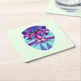 Lion Square Paper Coaster