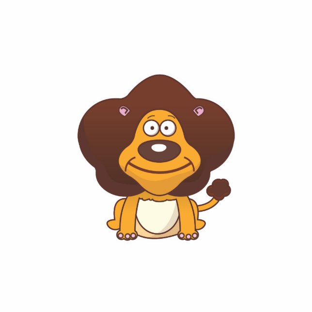 Lion Standing Photo Sculpture (Front)