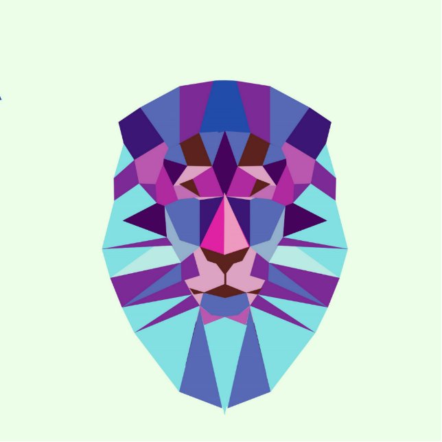 Lion Standing Photo Sculpture (Front)