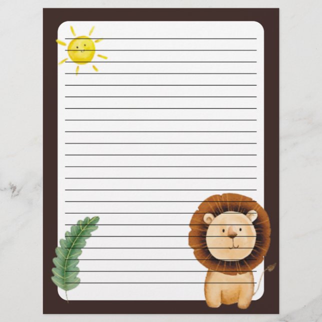 Lion Stationery Letterhead Size (Front)