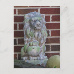 Lion Statue Postcard