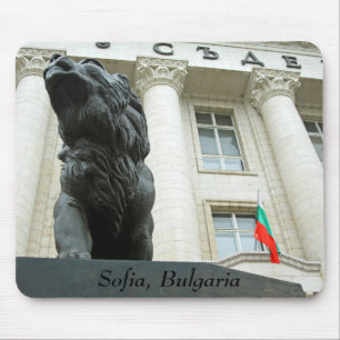 Lion statue, Sofia, Bulgaria Mouse Mat