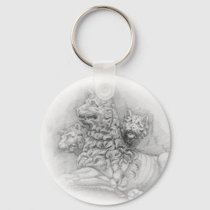 Lion statue study - Pierre Jacques Keychain