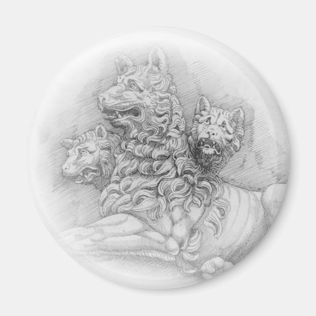 Lion statue study - Pierre Jacques magnet (Front)